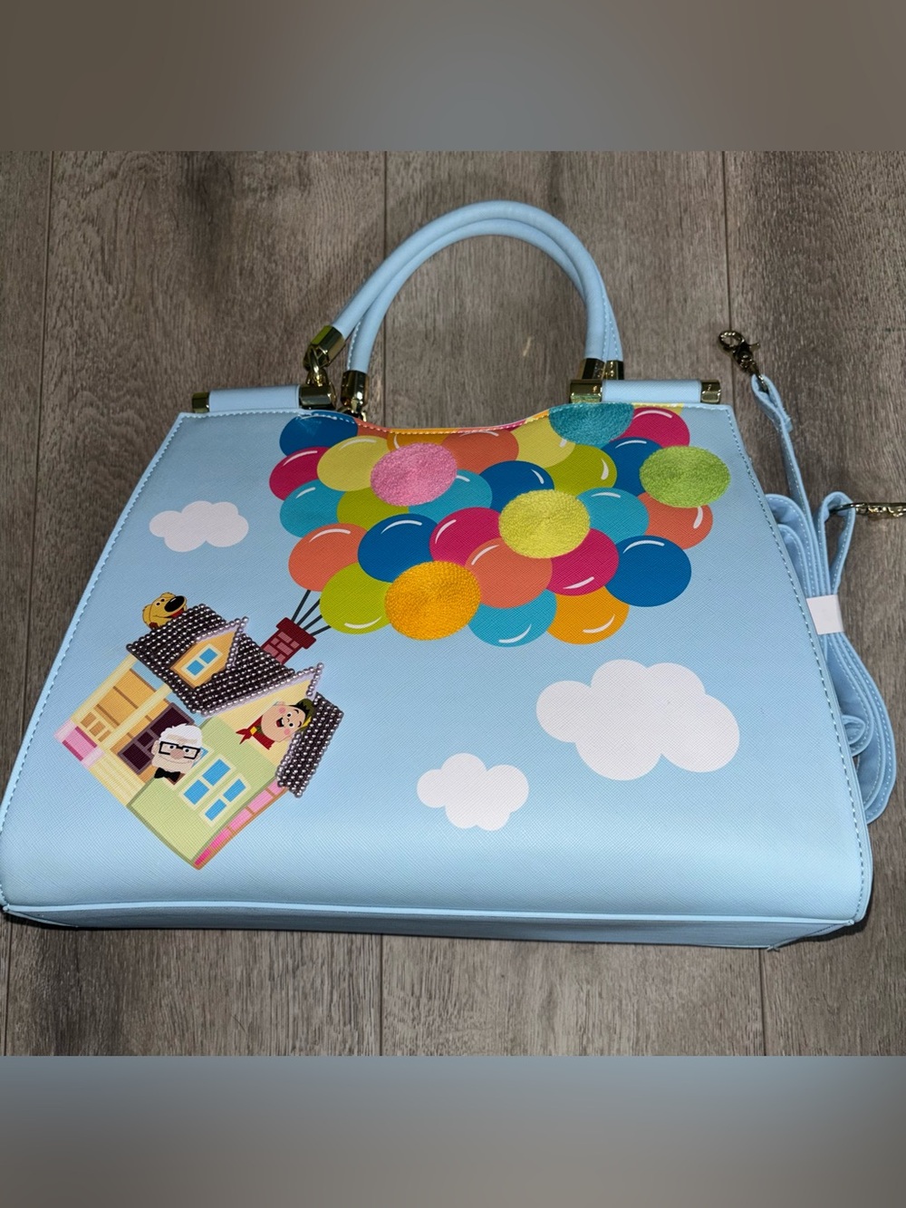 Loungefly Handbag Disney Pixar Up House Balloons Purse New
